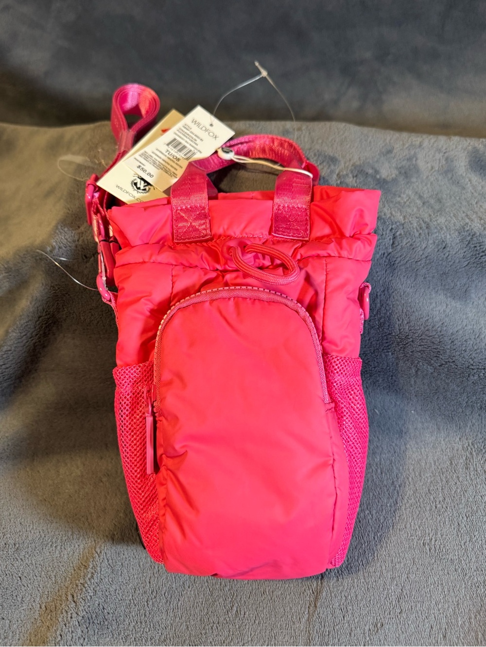 Wildfox Nylon Crossbody Bag in Fuschia